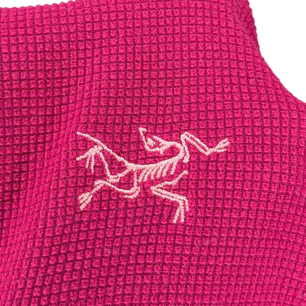 ARCTERYX Rho AR Zip Neck Pink Waffle Knit Pullover Women's Small FLAWED - Picture 7 of 10